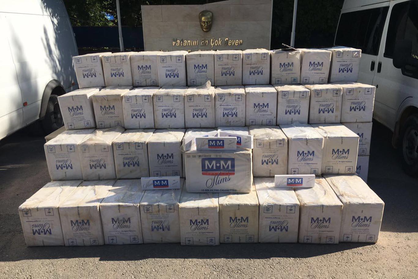 300 bin TL değerinde kaçak sigara ele geçirildi